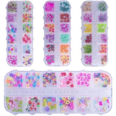 Imagem de enfeite para unhas sortidos no estojo na solapa - MILENIO BRASIL