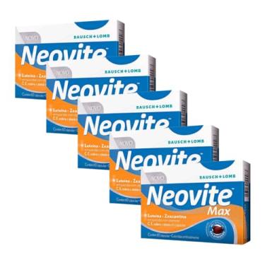 Imagem de Kit 5un Neovite Max, Lutéina e Zeaxantina, Com 60 Cápsulas