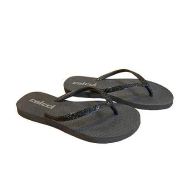 Imagem de Chinelo Feminino Colcci Strass Preto-Feminino