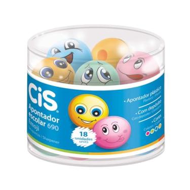 Imagem de Apontador Escolar, CIS, 52.3200, Sortidas, pacote de 18