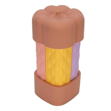 Imagem de Garrafas de Viagem Conjunto, Contêiner de Viagem Portátil 4 Em 1 Garrafas de Viagem à Prova de Vazamento Definir Design Compacto para Produtos de Higiene Pessoal (Série Brown)