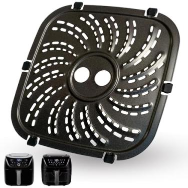 Imagem de ALJ Rack de fritadeira a ar de 6 litros para fritadeira PowerXL Vortex Pro de 6 litros, frigideira a ar atualizada, bandeja de placa crocante, prateleira grade de inserção para fritadeiras a ar