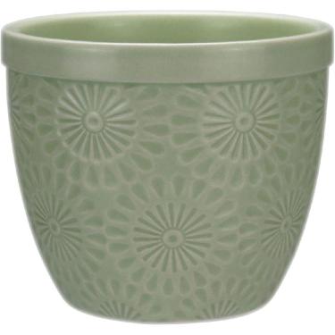 Imagem de VASO PLANTA CACHEPÔ HOME&CO CERÂMICA 9x10x10cm VERDE DECORATIVO