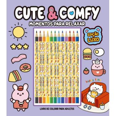 Imagem de Livro - Cute & Comfy Momentos para Relaxar - Edição de Luxo - 12 Lápis