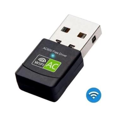 Imagem de Adaptador Usb Wifi Dual Band 2.4 5Ghz 600Mbps Wireless 5G