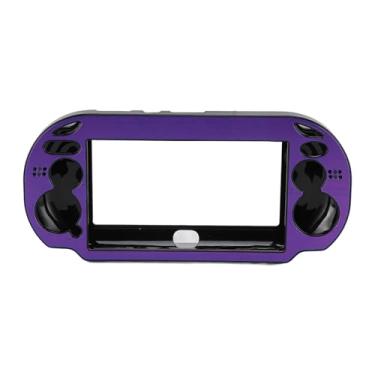Imagem de Capa metálica de alumínio colorido para console PS Vita 1000, para PS Vita Shell com componente chave acessível, jateada (P Urple)