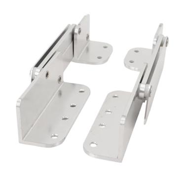 Imagem de 1 par de Dobradiças de Montagem do Assento, Alumínio de 0 a 120 Graus de Compasos de Seat de Comprovante de Pitada para Aplicações de Assento Marítimo de Iate Marítimo