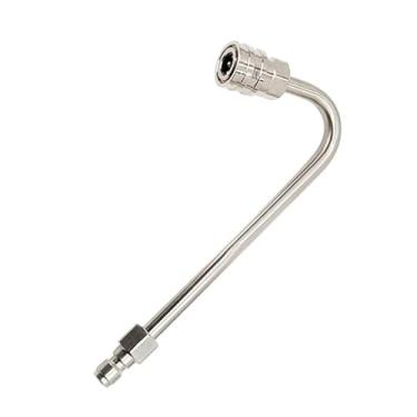 Imagem de IEUDNS Haste de limpeza de calhas para lavadora de alta pressão, acessório versátil, extensão para irrigação de gramados, uso doméstico e quintal, 160mm U Shaped