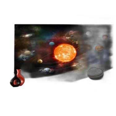Imagem de Papel De Parede 3D Espaço Estrelas Planetas 3,5M Nsp186 - Você Decora