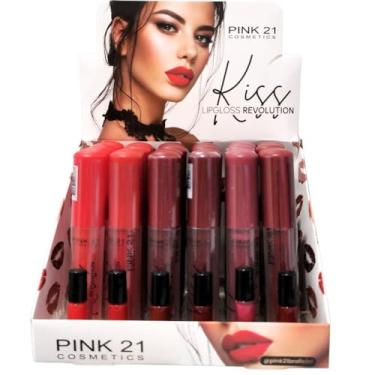 Imagem de PINK21 LIP GLOSS+BATOM LIQ COMBO CS5351 24UN+PV DISPLAY