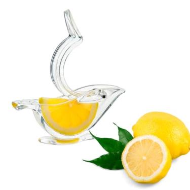 Imagem de Espremedor De Limão Manual Acrílico Laranja Gourmet Transparente (STO2094)