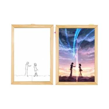 Imagem de Luz Noturna LED USB De 3 Cores INS Anime Seu Nome Céu Estrelado Candee