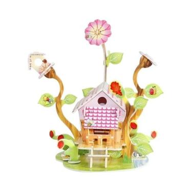 Imagem de Crianças 3D DIY Puzzle Castelo Modelo Desenho Animado Brinquedo De Pap
