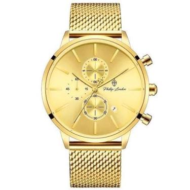 Imagem de Relógio Masculino Lancelot Golden 44mm - Phillip London