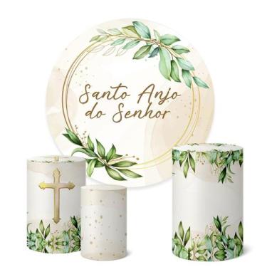 Imagem de Trio Capas Cilindro + Painel Redondo 1,50m Batizado - Fadrix, K1BTZ011