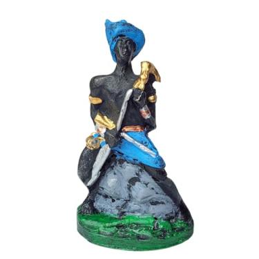 Imagem de Imagem Logun edé orixá umbanda candomble resina 10 cm