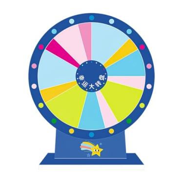 Imagem de Vaveren Roda giratória de prêmios de mesa, roda da fortuna, roleta portátil, rodas giratórias de prêmios para atividades de ensino, supermercados e festas, Style B