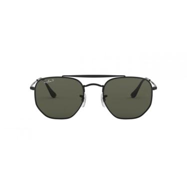 Imagem de Óculos de Sol Ray-Ban Marshal RB 3648N Cinza Total Polarizado e Preto 52