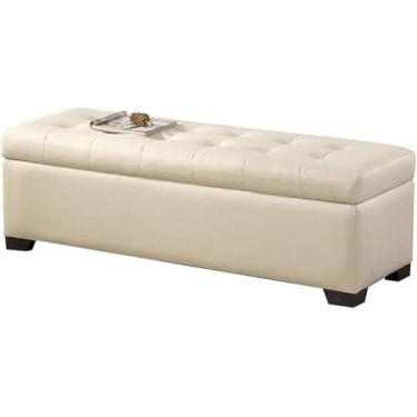 Imagem de Tecido De Cama, Loja De Roupas, Armazenamento, Sofá Pequeno, Banco, Banco, Casa, Madeira Maciça, Armazenamento, Sapateira, Beige