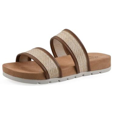 Imagem de CLIFFS BY WHITE MOUNTAIN Sandália feminina Tropical Slide, Marrom/suave, 41