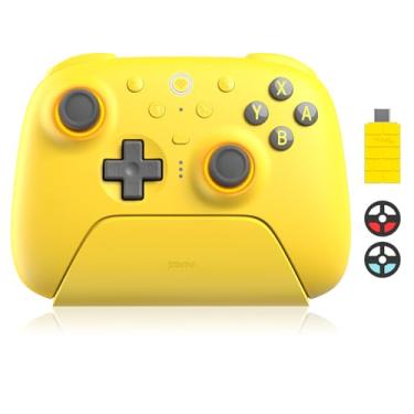 Imagem de 8BitDo Ultimate 2 Bluetooth Controller with TMR Joysticks for Switch, Windows PC, Gaming Controller with Switchable Hall Effect/Tactile Triggers, RGB Fire Ring, Charging Dock,Vibration and Motion