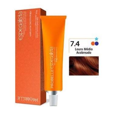 Imagem de Coloração Especialista Probelle 7.4 Louro Médio Acobreado 50 G