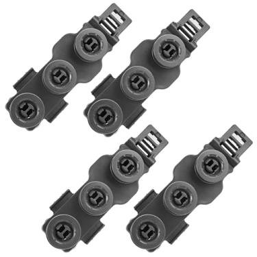 Imagem de Suporte de rack para lava-louças WD12X22801 com 3 rodas de substituição para WD12X10448 WD12X22599 4466609 AP6032529 PS11762946 - Compatível com suporte de rolo de rack GE Haier (pacote com 4)