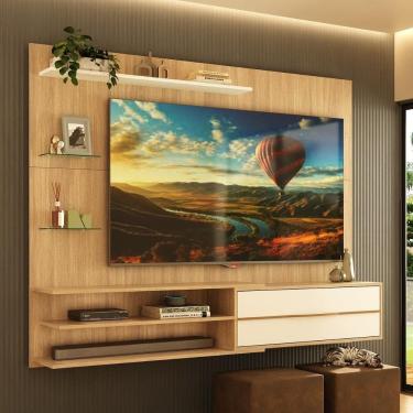 Imagem de Painel para TV até 65 Polegadas 1 Porta e Prateleiras Multimóveis MP1064