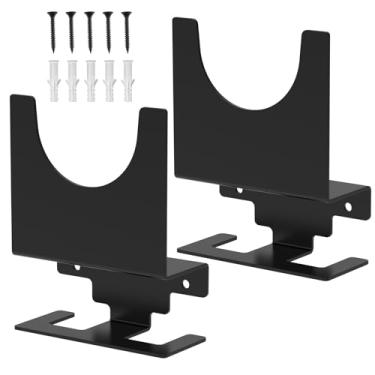 Imagem de 2 peças de suporte de esmerilhadeira angular, suporte de parede para esmerilhadeira/cortador de ângulo de 12,7 cm, suporte de rack de rebarbadora com suporte de arame para ferramentas de armazenamento