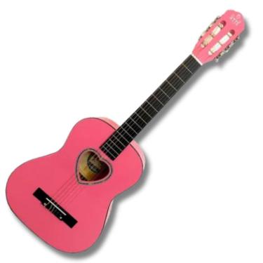 Imagem de Violão Nylon Acústico 36 Pink Heart Boca Coração Mt36N Myth