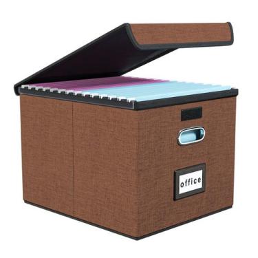 Imagem de Caixa organizadora de arquivos Huolewa Upgrade Portable com tampa 38x3