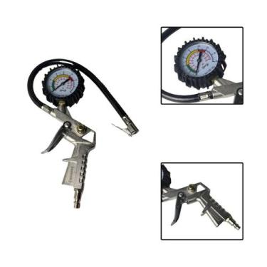 Imagem de Calibrador Pistola Pneus Manual Carro Moto Bike - Bomvink