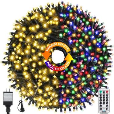 Imagem de Luzes de Natal MZD8391 170 pés 500 LED à prova d'água com temporizador
