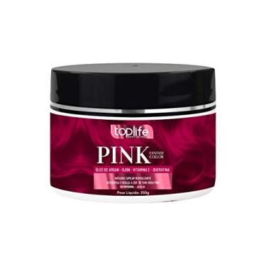 Imagem de Máscara Capilar Matizadora Tonalizante Rosa Pink Toplife 250gr