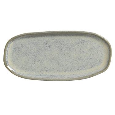 Imagem de Porto Brasil Conjunto com 4 Travessas Oval Rasa Pequena Orgânico Green Granite 23X11cm