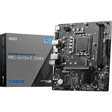 Imagem de Placa Mãe MSI PRO H610M-E DDR4 (LGA 1700/2xDDR4/HDMI/VGA/M.2/USB 3.2)