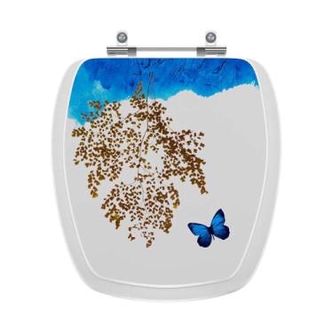 Imagem de Assento Sanitario Decorado Borboleta Thema para vaso Incepa
