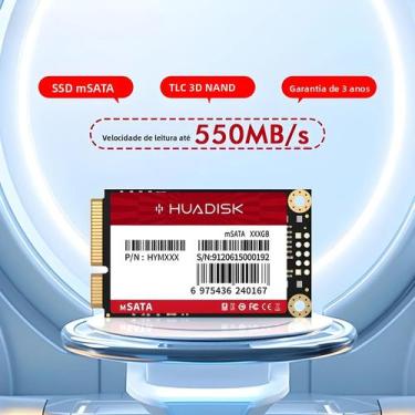Imagem de SSD HUADISK mSATA De Alta Velocidade Para Laptop HP 128GB 256GB 512GB 