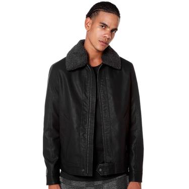 Imagem de Jaqueta John John Masculina Couro Sherpa Bill Preta-Masculino
