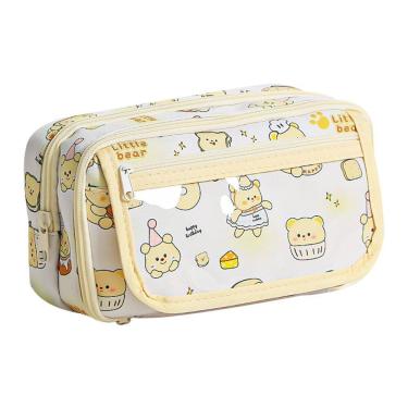 Imagem de Estojo de lápis Cute Bear, tecido de grande capacidade, 210 ml, trendy ins