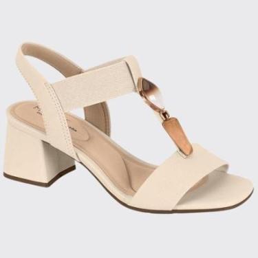 Imagem de Sandália Feminina Conforto Salto Bloco Médio Modare 7172.113.22454-Feminino