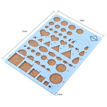 Imagem de Generic Ferramenta de Recortes de Papel, Kits de Recortes para Adultos, Faça você Mesmo, Modelo de Artesanato de Papel, Ferramenta de Cozinha para Flores, Folhas, Animais para álbum de (Azul)