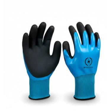 Imagem de Luvas Isoladas para Eletricista 1000V Resistentes a Alta Tensão,Segurança No Trabalho, Protetora Isolantes de Borracha para Eletricista – EPI 1000V, Par Azul