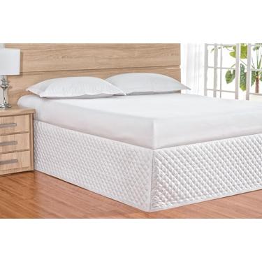 Imagem de Capa Protetora de Colchão King, Impermeável, Branco, Kit 4 Peças, 200x180x35cm, Malha 50% Poliéster 50% EVA, Hipoalergênico