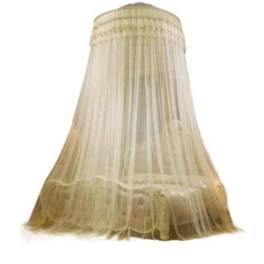 Imagem de Mosquiteiro Teto Casal Gigante com Abertura Lateral – Cama Box, Queen e Super King 14m – Proteção Total Contra Mosquitos e Insetos(BEGE,GIGANTE KING COM ABERTURA LAT)