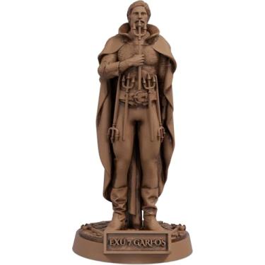 Imagem de Estátua Exu 7 Garfos Umbanda Candomblé (Cor Madeira)