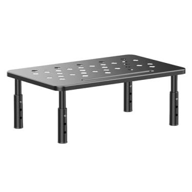 Imagem de Suporte para monitor de computador, Suporte para monitor de mesa | Suporte para tela de computador pequeno | Suporte de monitor de metal riser e organizador de mesa de computador para laptop, computad
