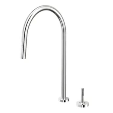 Imagem de Misturador Monocomando Cozinha Docol Joystick com Ducha Retrátil Mix&Match Cromado Polido