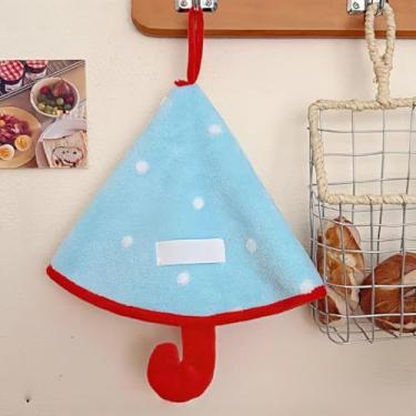 Imagem de Toalha de mão de guarda-chuva de lã coral, super absorvente e de secagem rápida pano de cozinha e banheiro (P1)