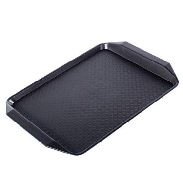 Imagem de Bandeja de Serviço Comida Jantar Refeitório Café Fast Food Superfície Retangular Multifuncional para Transporte Refeições